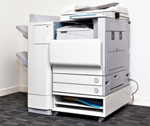white multi-function copier