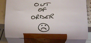 out of order sign
