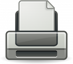 printer cartoon icon