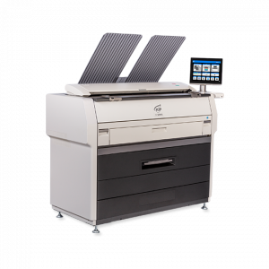 KIP 7172G 6D - 2 Roll BW MFP System with CIS Color Scanning and Top Stacking