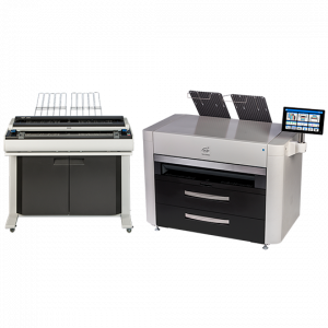 KIP 795C 4 Roll Color Production System (12 BW/10 Color PPM). Standard with 2300 Scanner and Stand, Top Stacking and Optional Rear Stacking