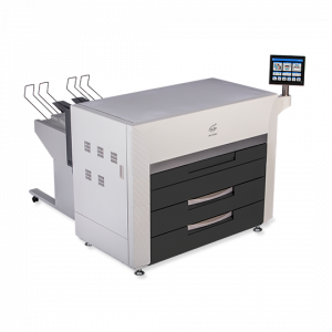 KIP 970C 4 Roll High Demand Color Print System with Professional Edge Stacker
